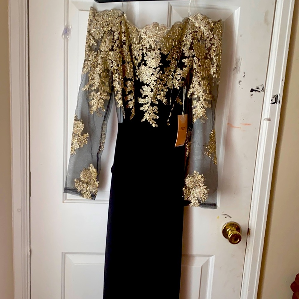 Black long pants jumpsuit for a wedding